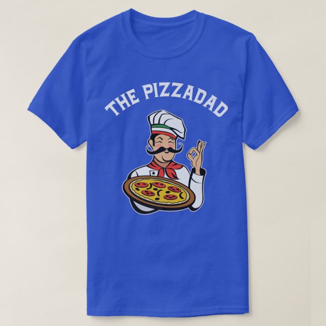 Pizzadad Funny Pizza Vater Feinschmecker Pizzamen  T-Shirt (Design vorne)