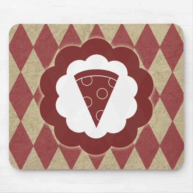 Pizzadiamanten Mousepad (Vorne)