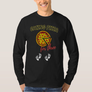 Pizzaessen für drei schwangere Mamas von Zwillinge T-Shirt