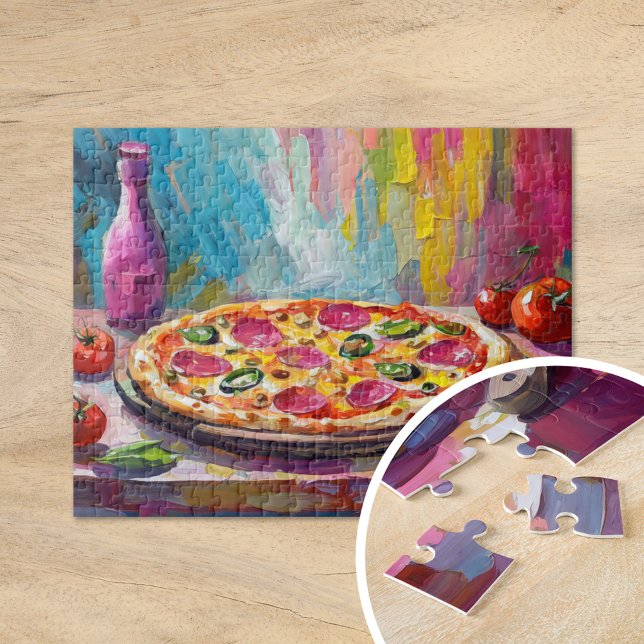 Pizzafarben Moderne Abstrakte Kunst (Von Creator hochgeladen)
