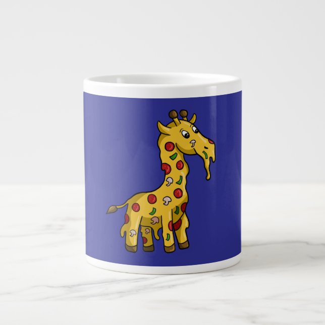 Pizzagiraffe Jumbo-Tasse (Vorderseite)