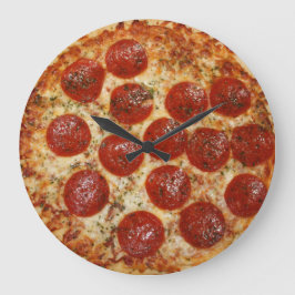 Pizzakuhr Große Wanduhr