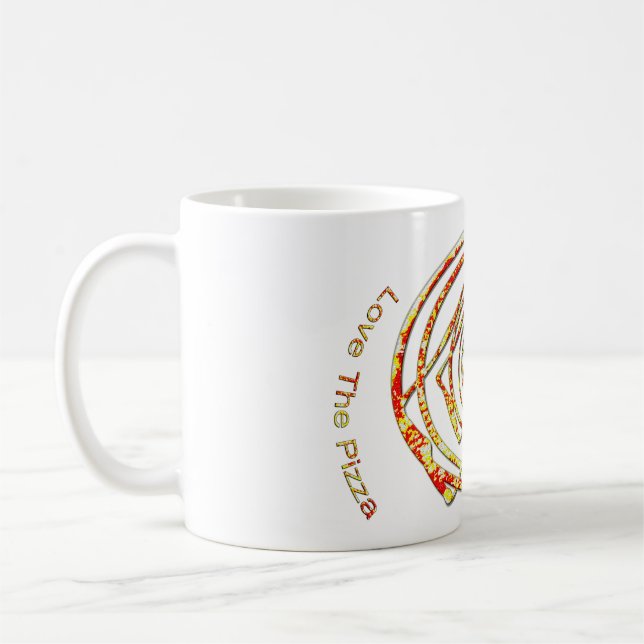 Pizzakunst-Tasse Kaffeetasse (Links)