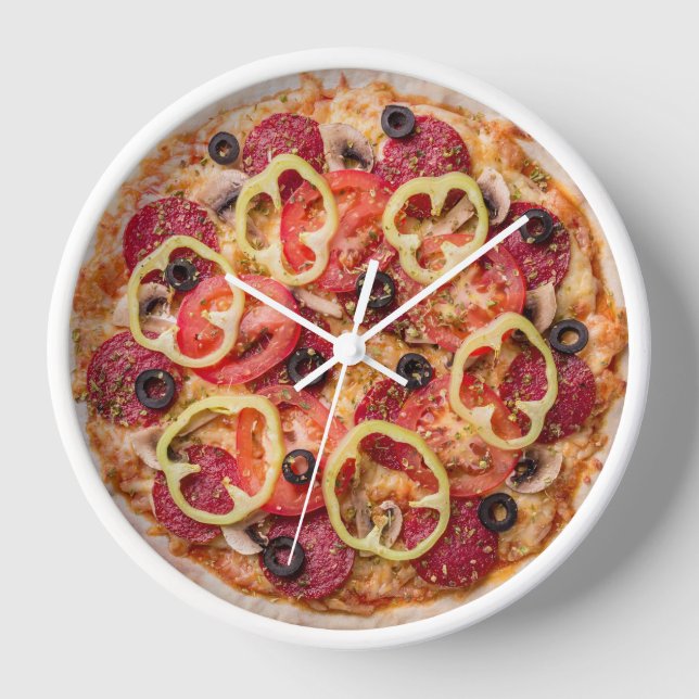 Pizzakuppe Uhr (Vorderseite)