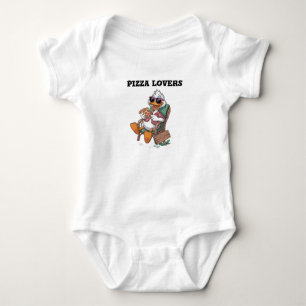 Pizzaliebhaber Baby Strampler