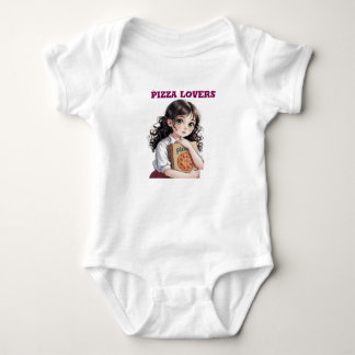 Pizzaliebhaber Baby Strampler