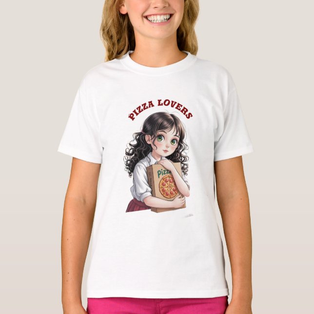 Pizzaliebhaber T-Shirt (Vorderseite)