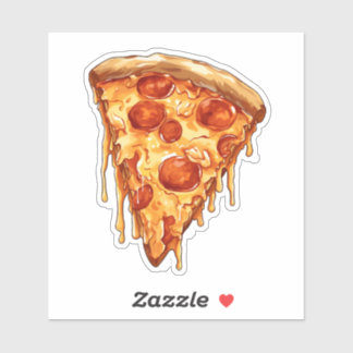 Pizzalschnitt Aufkleber