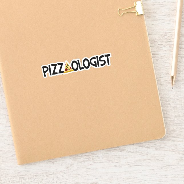Pizzaologe - Funny Pizza Sticker (Notizbuch)