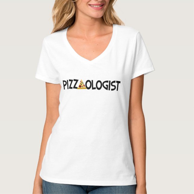 Pizzaologiste - T-shirt à la pizza drôle (Devant)