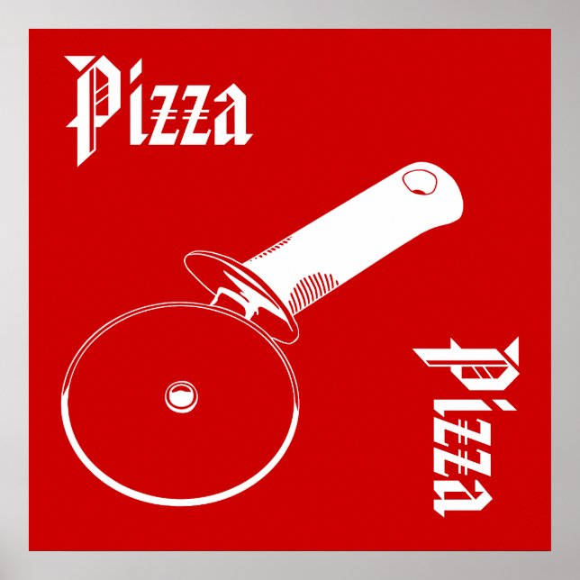 Pizzaposter Poster (Vorne)