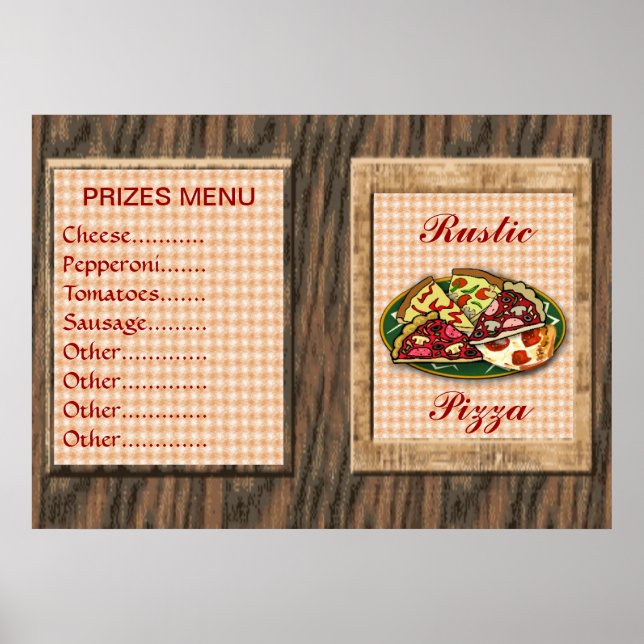 Pizzapreise Poster (Vorne)