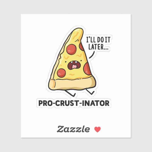 Pizzapuppe mit Pro-Kruste Die Aufkleber (Blatt)