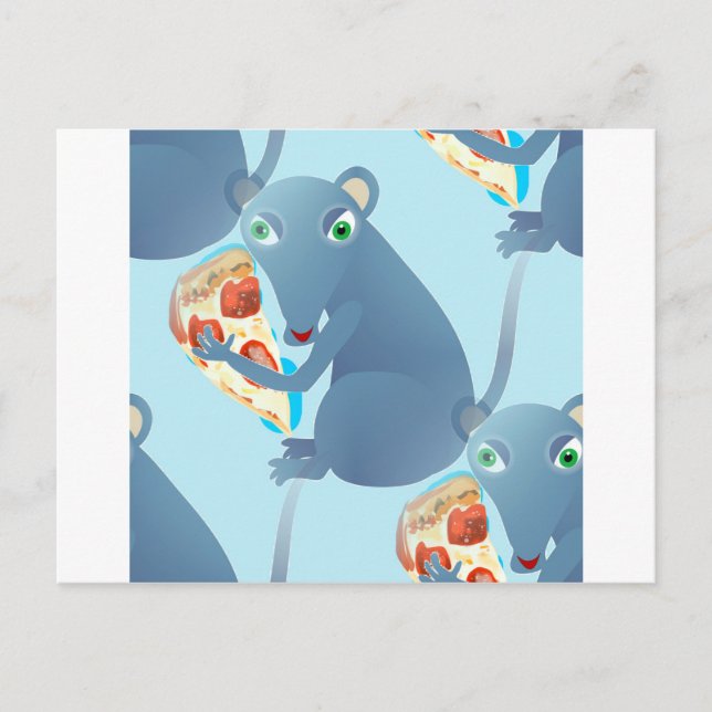 Pizzarrat Postkarte (Vorderseite)