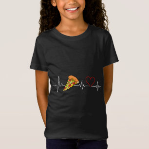 Pizzas Herzschlag Liebe Puls lustige Pizzafreunde T-Shirt