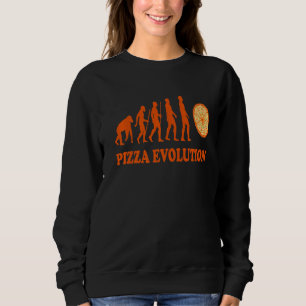 Pizzas Salami Ham Mushroom Tomato Italien Red Whit Sweatshirt