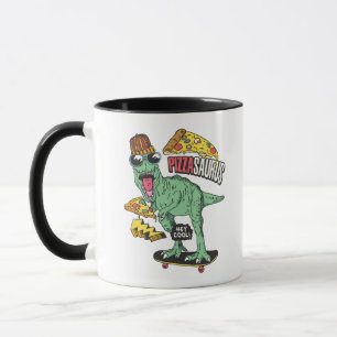 Pizzasaurus Cooler Skater T-Rex Pizza-Liebhaber-Ta Tasse