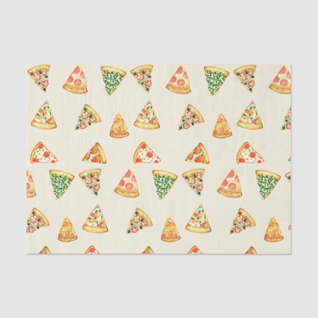 Pizzascheiben für Pizzaliebhaber Seidenpapier (Vorderseite)