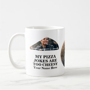 Pizzaschnitt Foto lustige Väter Tag Kaffeetasse