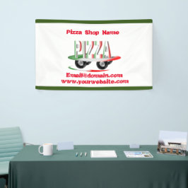 Pizzaservice, rot-grün, personalisiert banner