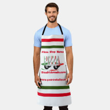 Pizzaservice, rot-grün, personalisiert