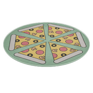 Pizzaslices im niedlich geometrischen Stil Schneidebrett