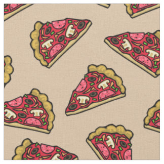 Pizzaslices Muster Bedruckte Stoffe vom Garten