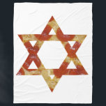 Pizzastar mit Daviddecke Fleecedecke<br><div class="desc">"Pizza star david ", interreligiös, "inter-religiöser""Stern der david""glückliche hanukkah""chanukah jewish"Hanukkah, chanukah, chanukka,  chanukkka, hannuka</div>