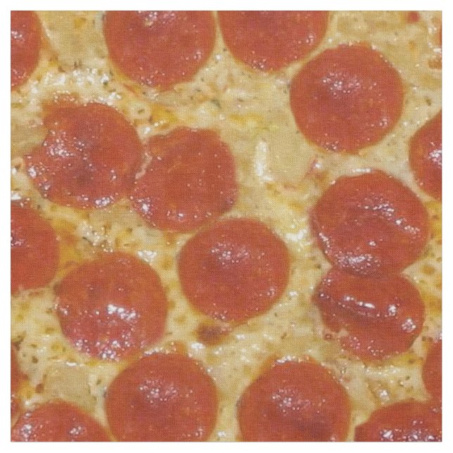 Pizzasuppe Stoff (Nahaufnahme)