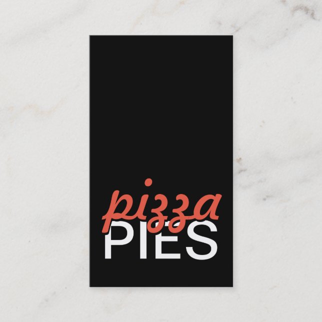 Pizzatorten-Lochkarte Treuekarte (Vorderseite)