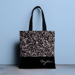 Pizzazz Personalisiert Tote Bag Tasche<br><div class="desc">Oh wow! Treten Sie mit diesem dotty Muster in Designstil heraus. Personalisieren Sie mit Ihrem eigenen Namen oder entfernen Sie Text. Entworfen für Sie von Evco Studio.</div>