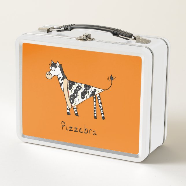 Pizzebra Pizza Zebra Lunch Box (Vorderseite)