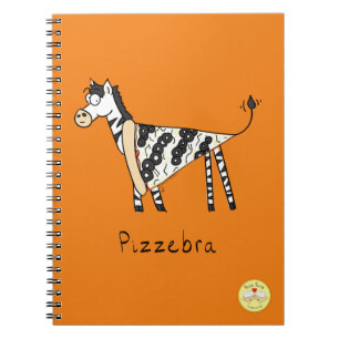 Pizzebra Pizza Zebra Notizbuch Notizblock