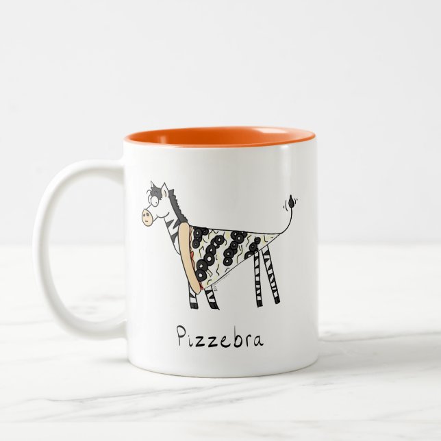Pizzèbre Pizza Zèbre café Mug (Gauche)