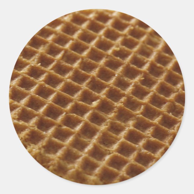 Pizzelle Cookie Runder Aufkleber (Vorderseite)