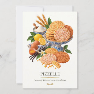 Pizzelle – Vintage italienisches Dessert Einladung