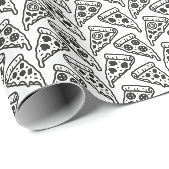 Pizzen Geschenkpapier (Rolleneckpunkt)