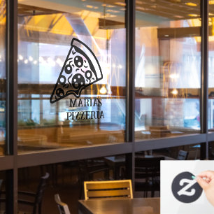 Pizzeria Custom Business Fensteraufkleber