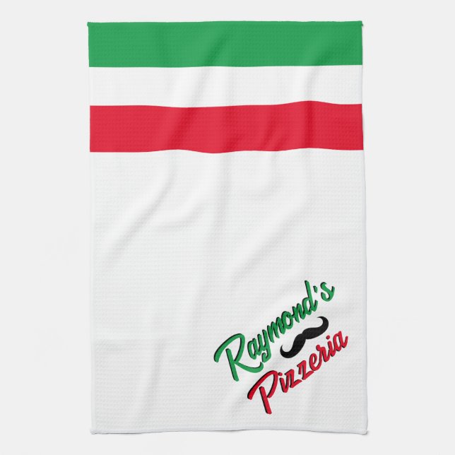 Pizzeria Custom Geschirrtuch (Vertikal)