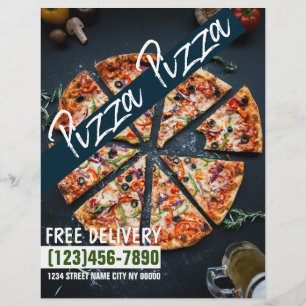 Pizzeria-Lieferessen Flyer