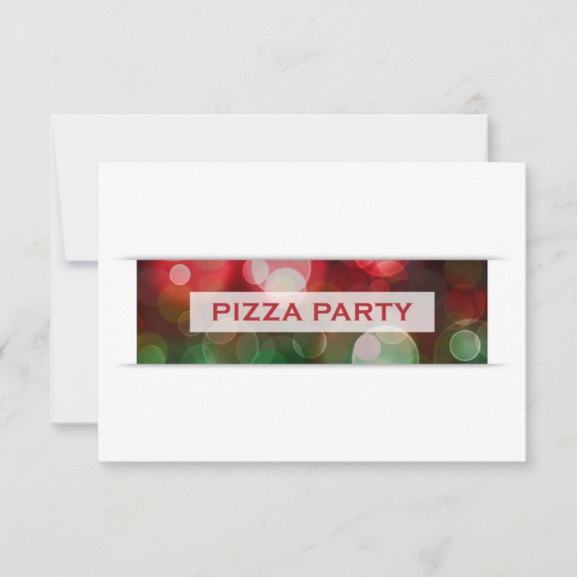 Pizzeria Party Einladung (Vorderseite)