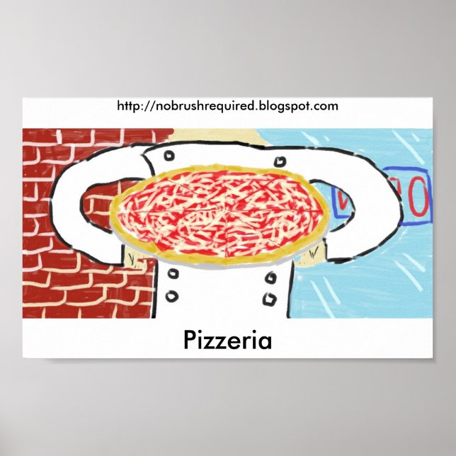 Pizzeria Poster (Vorne)