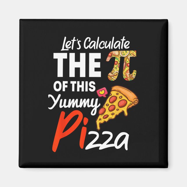 Pizzeria pun mathematica pi pari magnet (Vorne)