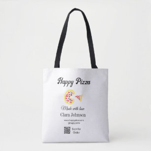 Pizzeria Restaurant Café Pizzeria QR-Code scannen Tasche