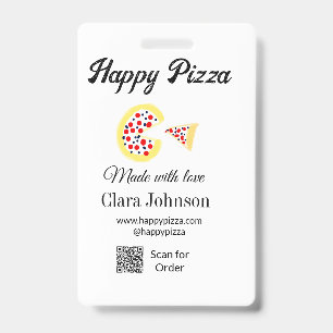 Pizzeria Restaurant Cafe Pizzeria Scan QR-Code bes Ausweis