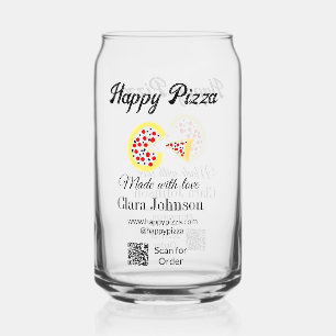 Pizzeria Restaurant Café Pizzeria Scan QR-Code bes Dosenglas