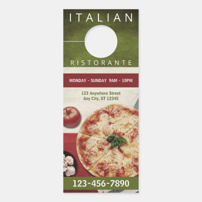 Pizzeria Türanhänger (Vorderseite)