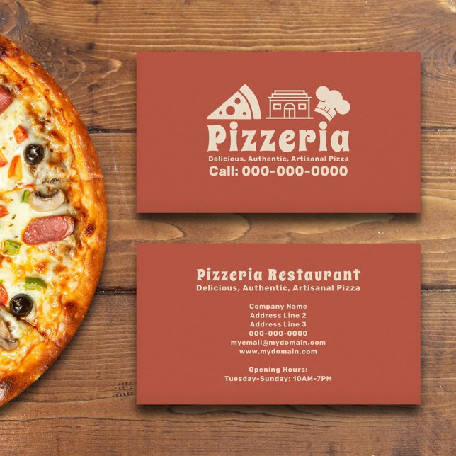 Pizzeria Visitenkarte (Pizzeria Business Card)