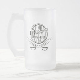 PJ4f "Fass-" Bier-Tasse Mattglas Bierglas