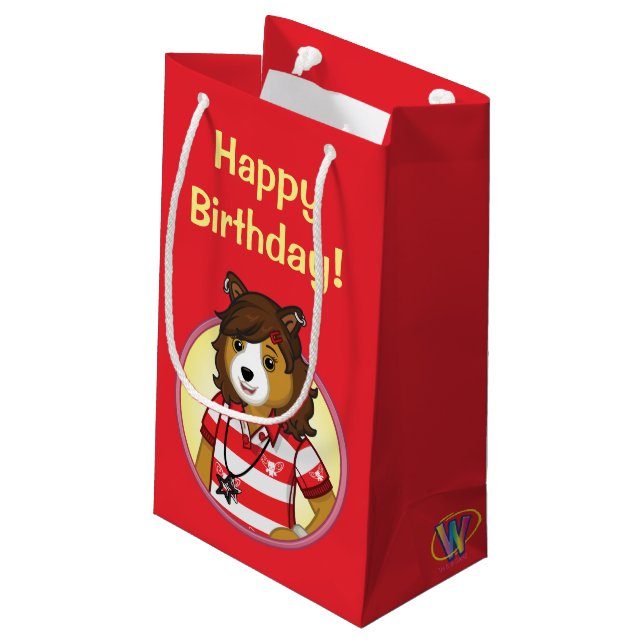 Pj-Collie Kleine Geschenktüte (Rückseite Schrägansicht)